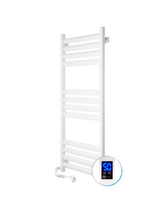 Electric Towel Rail WHITE ELLIPSE Sensor 500x1200 left