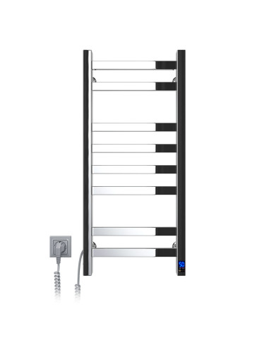 Stainless Steel Electric Towel Rail AVANGARD Sensor 360х800 left
