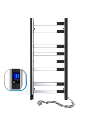 Stainless Steel Electric Towel Rail AVANGARD Sensor 360х800 right