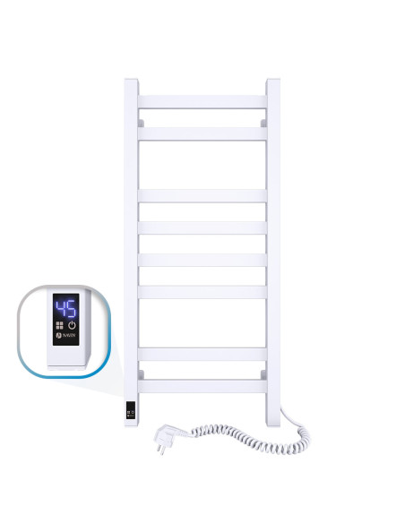Electric Towel Rail WHITE AVANGARD Sensor 360х800 right