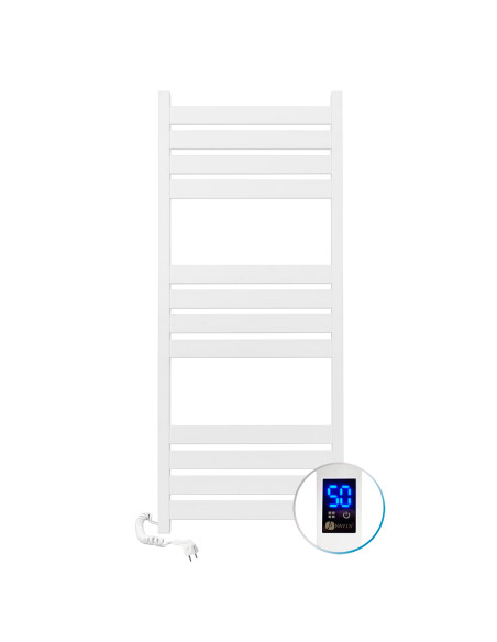 Electric Towel Rail WHITE LARGO Sensor 500x1200 left Electric Towel Rail WHITE LARGO Sensor 500x1200 left