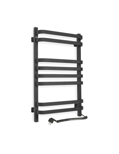 Electric Towel Rail BLACK NAVIN STUGNA 480х800 Sensor right