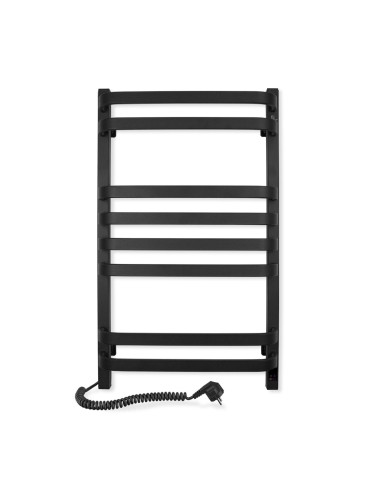 Electric Towel Rail BLACK NAVIN STUGNA 480х800 Sensor left
