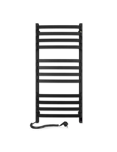 Electric Towel Rail BLACK NAVIN STUGNA 480х1000 Sensor left