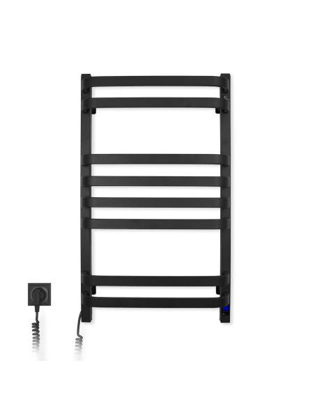 Electric Towel Rail BLACK NAVIN STUGNA 480х800 Sensor left