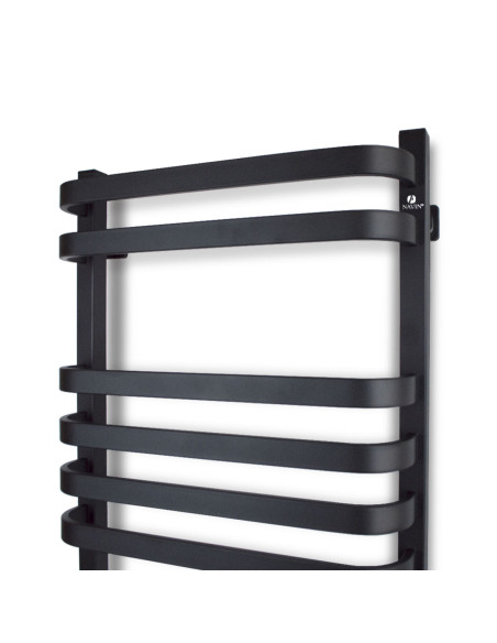 Electric Towel Rail BLACK NAVIN STUGNA 480х800 Sensor left