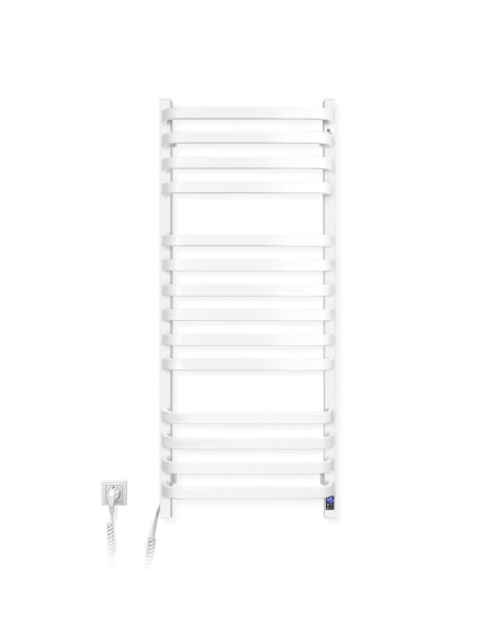 Electric Towel Rail WHITE NAVIN STUGNA 480х1200 Sensor left