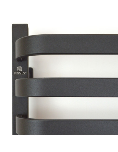 Electric Towel Rail BLACK NAVIN STUGNA 480х1000 Sensor right