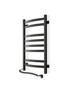 Electric Towel Rail BLACK NAVIN AVALON 480х800 Sensor left