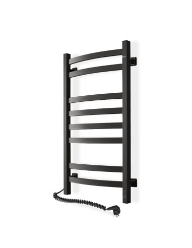 Electric Towel Rail BLACK NAVIN AVALON 480х800 Sensor left