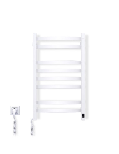Electric Towel Rail WHITE NAVIN AVALON 480х800 Sensor left