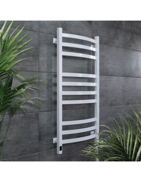 Electric Towel Rail WHITE NAVIN AVALON 480х1000 Sensor right