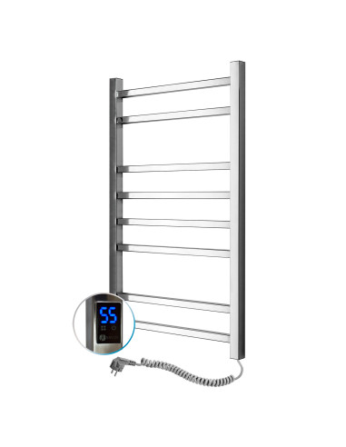 Stainless Steel Electric Towel Rail LOFT Sensor 500x800 right