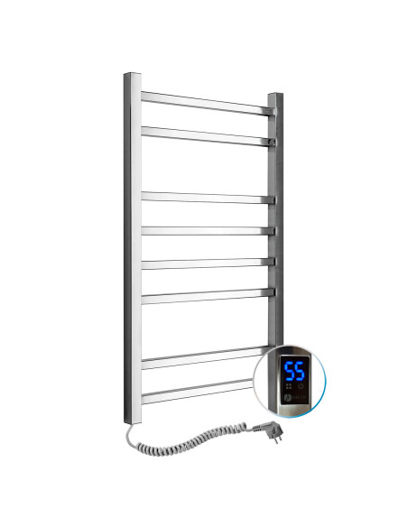 Stainless Steel Electric Towel Rail LOFT Sensor 500x800 left Stainless Steel Electric Towel Rail LOFT Sensor 500x800 left