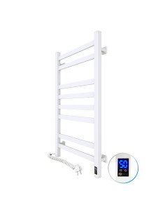 Electric Towel Rail WHITE AVANGARD Sensor 480х800 left
