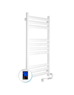 Electric Towel Rail WHITE ELLIPSE Sensor 500x1000 right