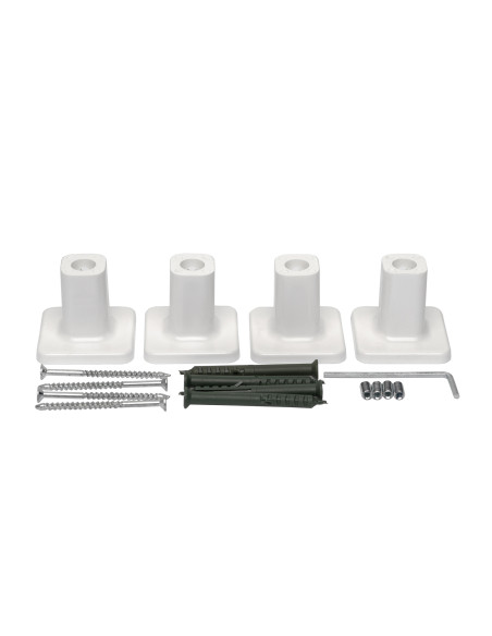 Electric Towel Rail WHITE ELLIPSE Sensor 500x1000 left