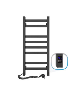 Electric Towel Rail BLACK AVANGARD Sensor 360х800 left