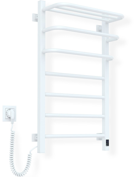 Electric bathroom radiator WHITE NAVIN FORTIS 480x800 Sensor left Electric bathroom radiator WHITE NAVIN FORTIS 480x800 Sensor left