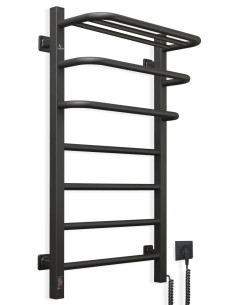 Electric Towel Rail BLACK NAVIN FORTIS 480x800 Right sensor
