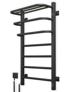 Electric Towel Rail BLACK NAVIN FORTIS 480x800 Sensor left
