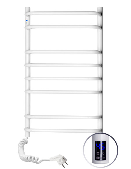 Electric Towel Rail WHITE SYMPHONIA Sensor 480х800 left