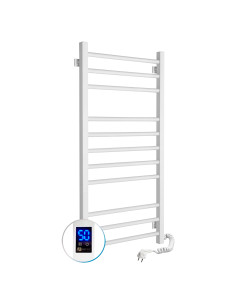 Electric Towel Rail WHITE CLASSIC QUADRO Sensor 500x1000 right