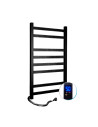 Electric Towel Rail BLACK AVANGARD Sensor 480х800 left