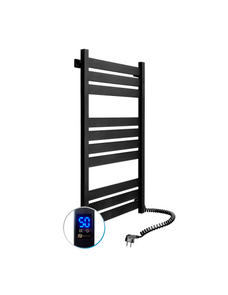 Electric Towel Rail BLACK LARGO Sensor 500x1000 right Electric Towel Rail BLACK LARGO Sensor 500x1000 right