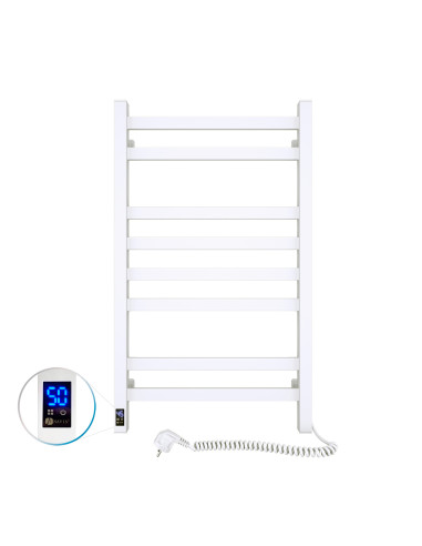Electric Towel Rail WHITE AVANGARD Sensor 480х800 right