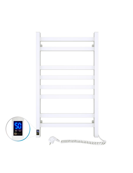 Electric Towel Rail WHITE AVANGARD Sensor 480х800 right Electric Towel Rail WHITE AVANGARD Sensor 480х800 right