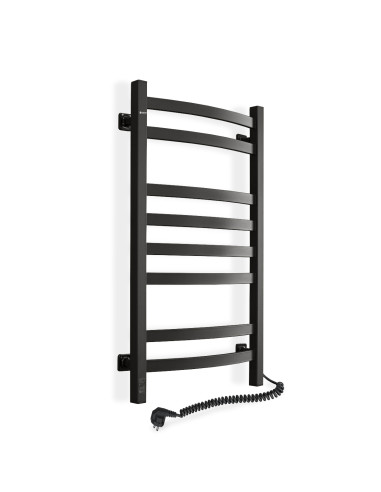 Electric Towel Rail BLACK NAVIN AVALON 480х800 Sensor right