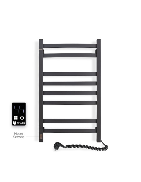 Electric Towel Rail BLACK NAVIN AVALON 480х800 Sensor right Electric Towel Rail BLACK NAVIN AVALON 480х800 Sensor right