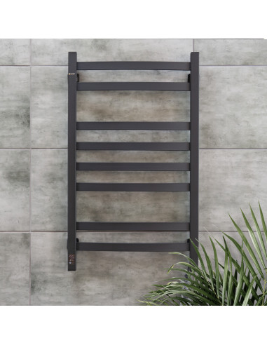 Electric Towel Rail BLACK NAVIN AVALON 480х800 Sensor right