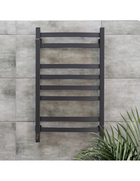 Electric Towel Rail BLACK NAVIN AVALON 480х800 Sensor right Electric Towel Rail BLACK NAVIN AVALON 480х800 Sensor right