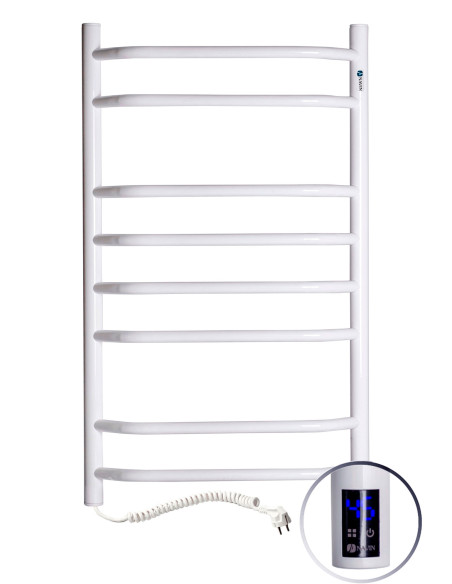 Electric Towel Rail WHITE BLUES Sensor 480x800 left Electric Towel Rail WHITE BLUES Sensor 480x800 left