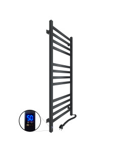 Electric Towel Rail BLACK AVANGARD Sensor 480х1200 right