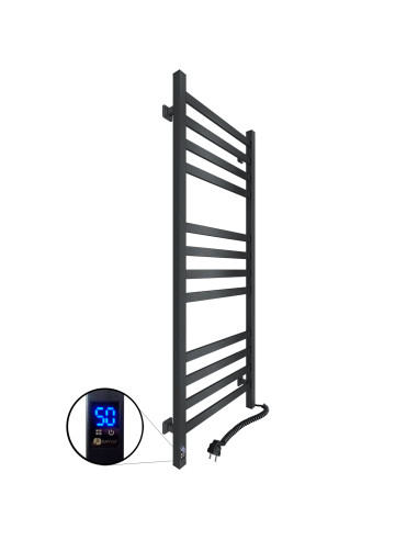 Electric Towel Rail BLACK AVANGARD Sensor 480х1200 right