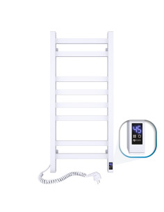 Electric Towel Rail WHITE AVANGARD Sensor 360х800 left