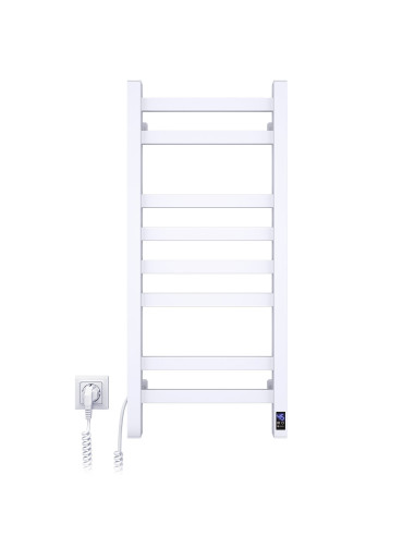 Electric Towel Rail WHITE AVANGARD Sensor 360х800 left