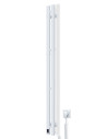 Electric Towel Rail WHITE NAVIN SILOUETTE QUADRO 90х1500 Sensor right