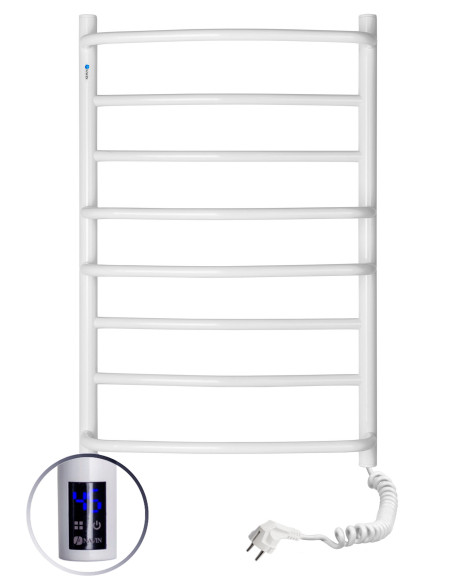 Electric Towel Rail WHITE OMEGA Sensor 530х800 right