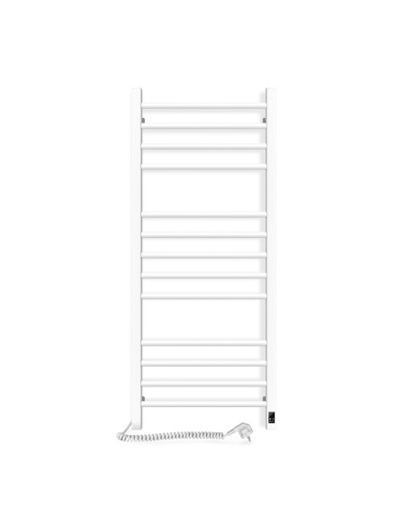 Electric Towel Rail WHITE CLASSIC QUADRO Sensor 500х1200 left