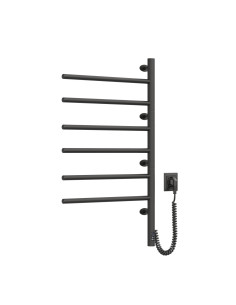 Electric Towel Rail BLACK ARABESQUE Sensor 480х800