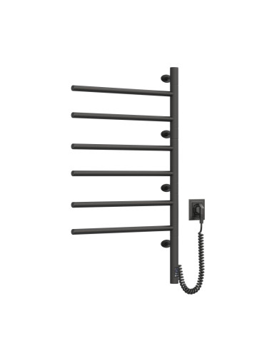 Electric Towel Rail BLACK ARABESQUE Sensor 480х800