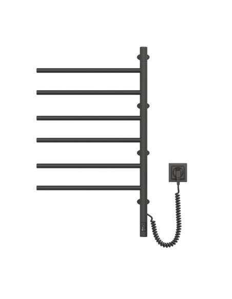 Electric Towel Rail BLACK ARABESQUE Sensor 480х800