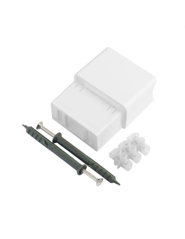 Concealed connection box (white)