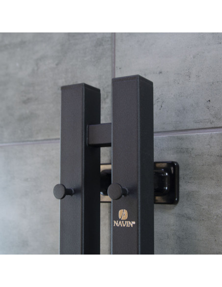 Electric Towel Rail BLACK NAVIN SILOUETTE QUADRO 90х1500 Sensor right Electric Towel Rail BLACK NAVIN SILOUETTE QUADRO 90х1500 Sensor right