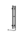 Electric Towel Rail BLACK SILOUETTE QUADRO 160х1000 right