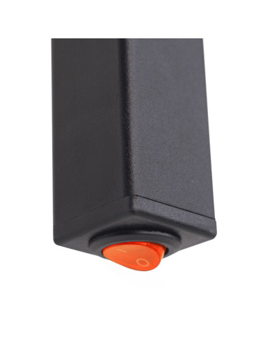 Electric Towel Rail BLACK SILOUETTE QUADRO 160х1000 right